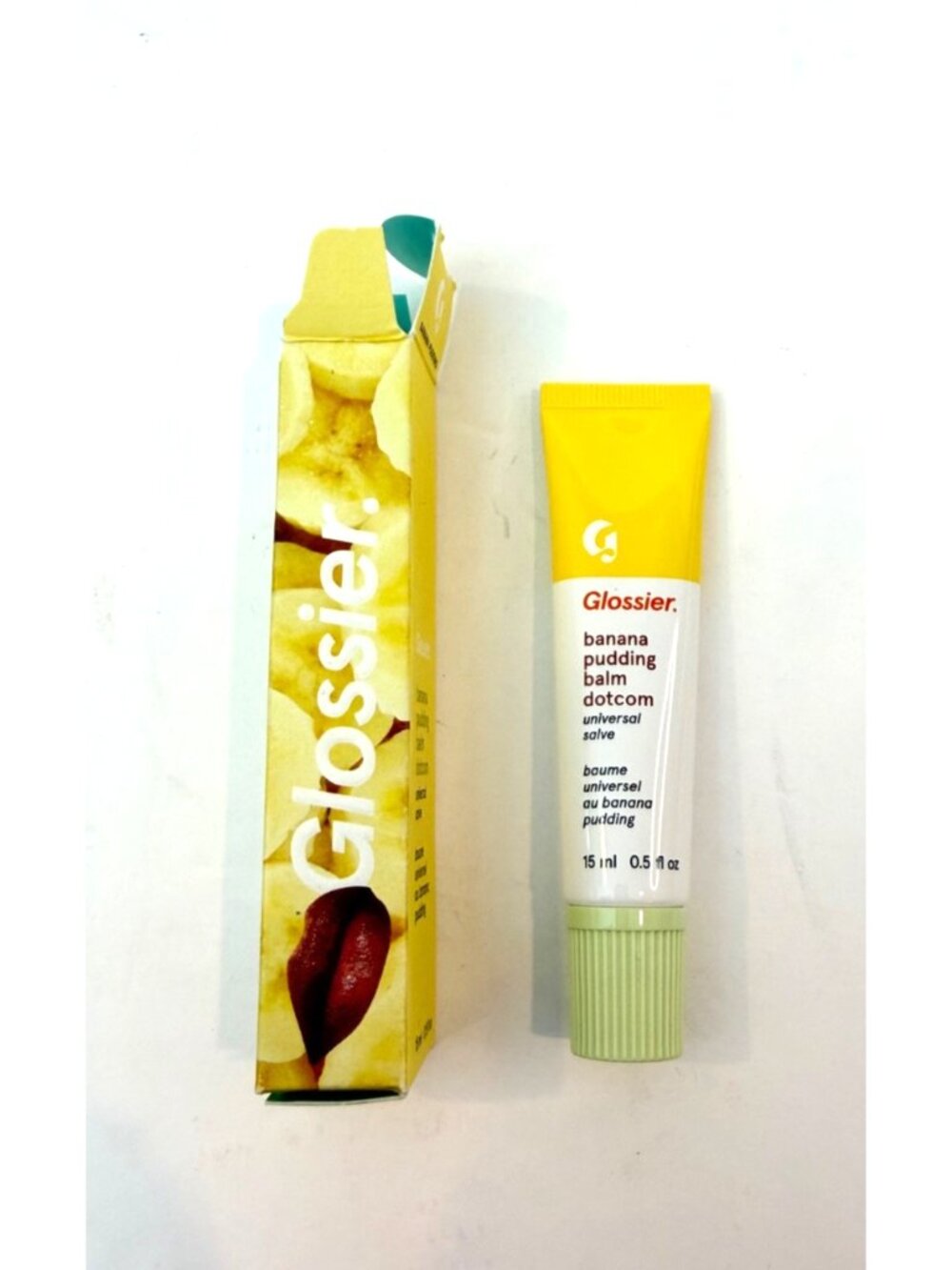 Glossier x Magnolia Banana Pudding Balm Dot Com Lip Product New